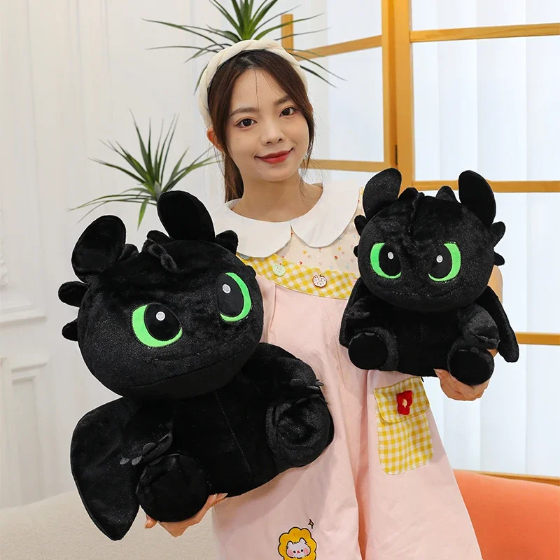 

New To Train Your Dragon Anime Figures Toothless Plush Toy Doll Toothless Plush Toy Room Children Toy Cute Kawaii Birthday Gift