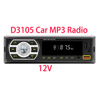 D3105 Car Radio Stereo Player Digital Bluetooth Car MP3 Player FM Radio Stereo Audio Music USB/SD with In Dash AUX Input