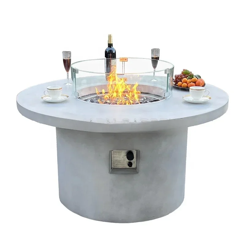 Modern Art Design Outdoor Smokeless Furniture Propane Fire Table Patio Heating Machine