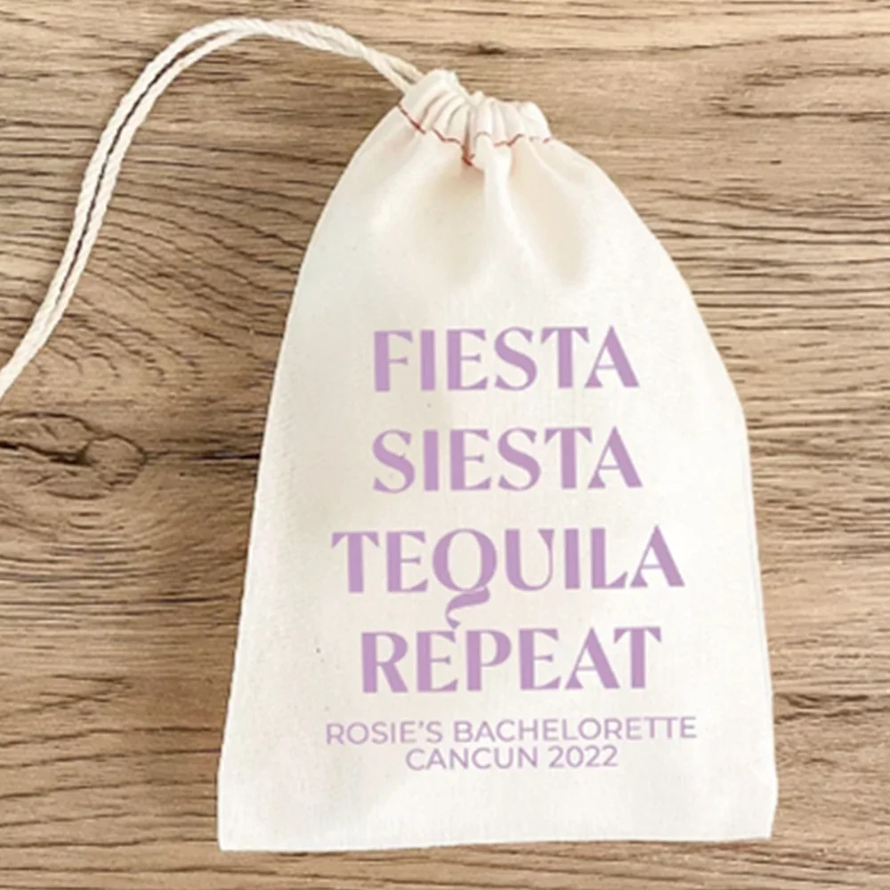 25 adet Fiesta Siesta Tequila tekrar-bachelorette parti-akşamdan kalma kiti çantaları-akşamdan kalma kurtarma kiti-özel hediye-meksika hayatta kalma