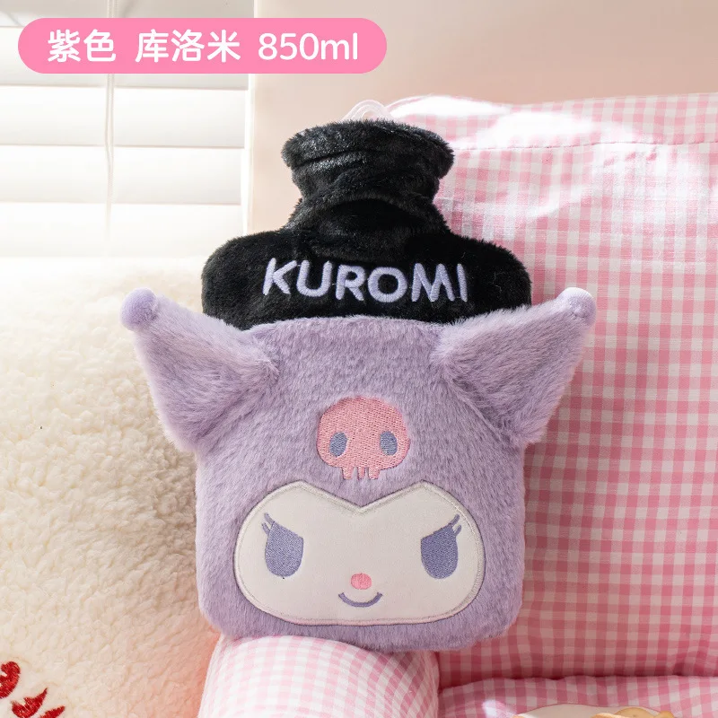 Bouteille d'eau chaude Kurumi en peluche de Melody pour étudiants, rester à l'aise