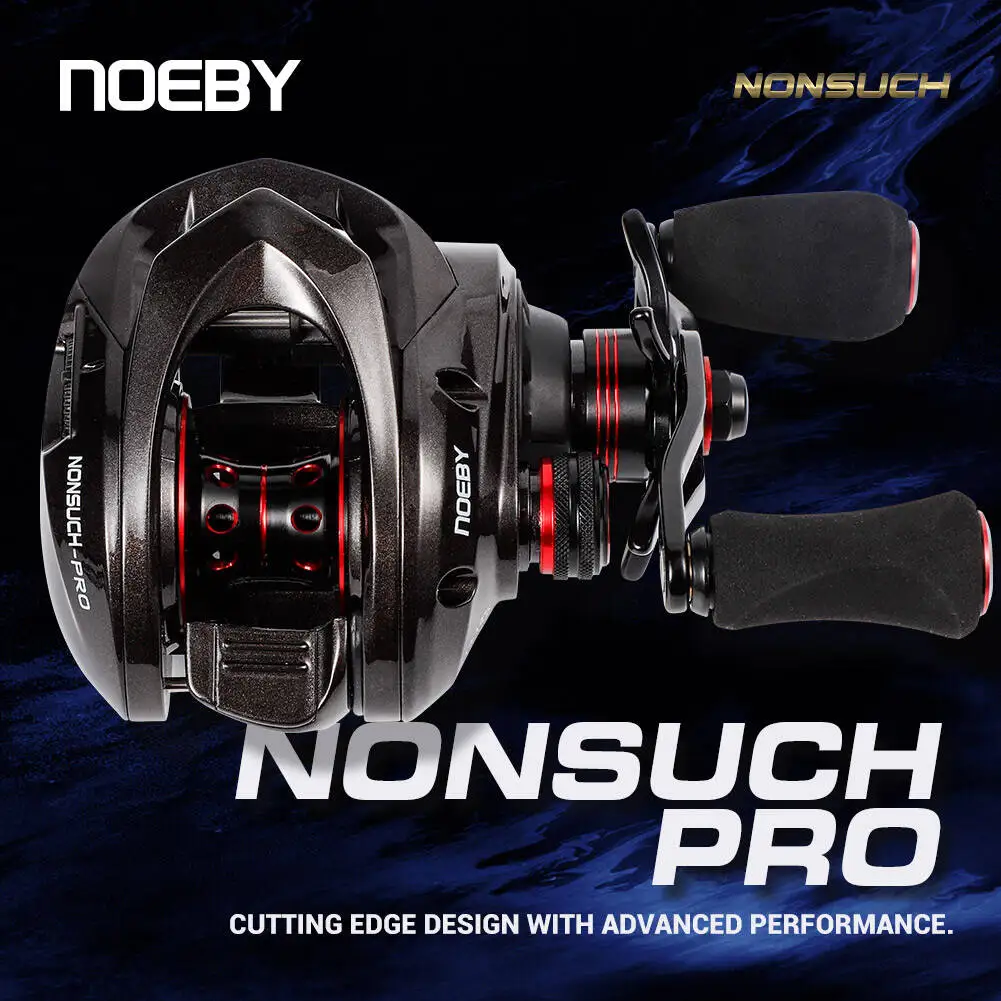 Катушка для бейткастинга Noeby, передаточное число 7.3:1, максимальная нагрузка 8 кг, магнитная тормозная система, 11 + 1 подшипник, низкопрофильная, прочная катушка для морской рыбалки.