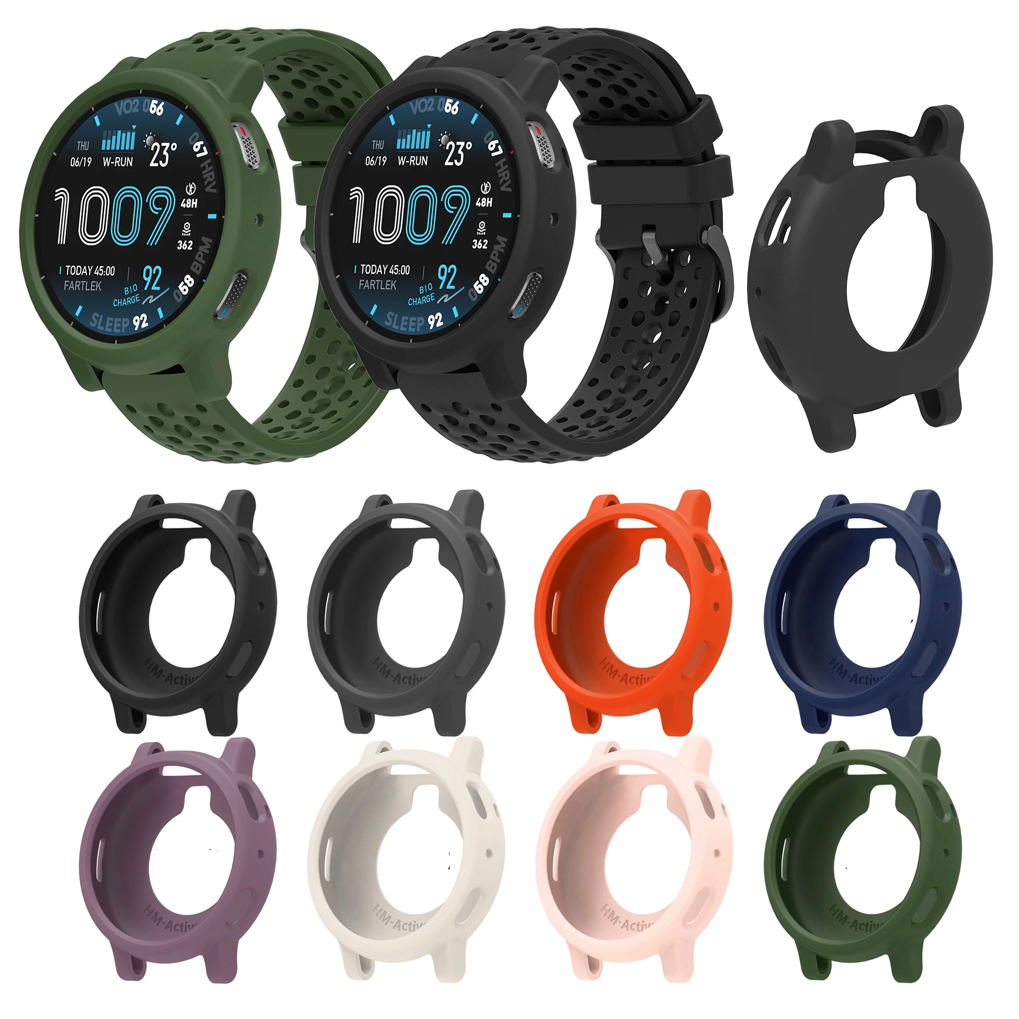 Silikonarmband für Huami Amazfit Active Max Smart Watch Band + Schutzhülle Zubehör – Detail 3