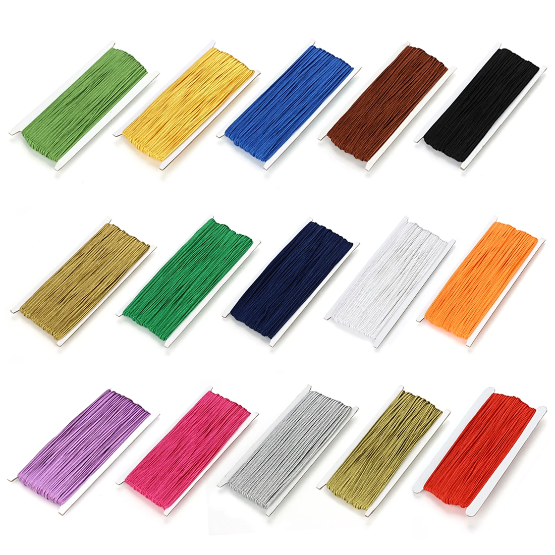 30Yards/Lot 3mm Chinese Soutache Cords Colorful Nylon Rope For Ornament Making DIY Crafts Material Clothing Finding Accessories