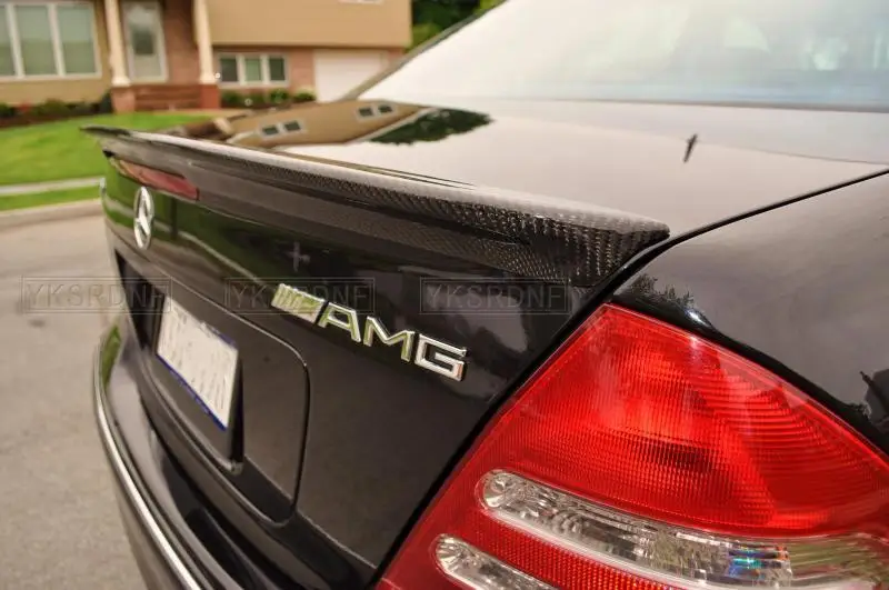 W203 Carbon Fiber/FRP Rear Wing Lip Spoiler for Mercedes-Benz C-class W203 C180 C200 C260 C320 2001 2002 2003 2004 2005 2006