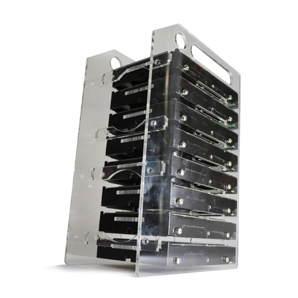 

Multi-Layer Hard Disk Bracket for 3.5 Inch HDD Storage Brackets Organizer Case Rack Hard Drive Bay Transparent Optional