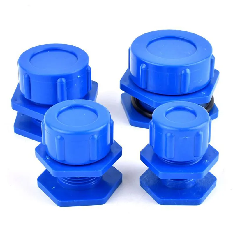 1Pc Aquarium Fish Tank Water Level Plug Manual Drain Connector Inlet Outlet Joint End Cap Garden Landscape Drainage Tube Adapter