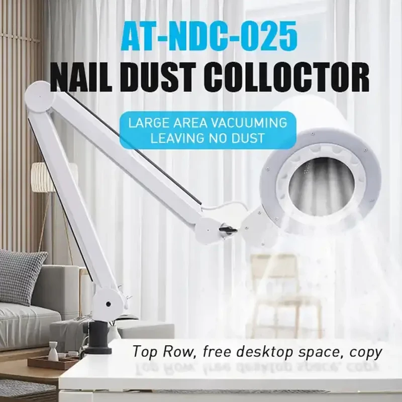 Table Dust Collector For Nails Huge Size Strong Absorption Top Quality Salons Desktop Extractor