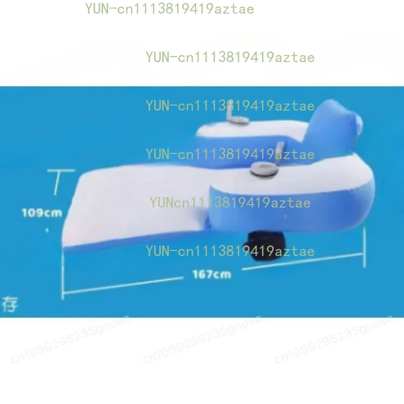 PVC Inflatable Rechargeable Pool Motor Floating Row With Dual Motors And 2 Storage Compartments Adult Electric Water Lounge