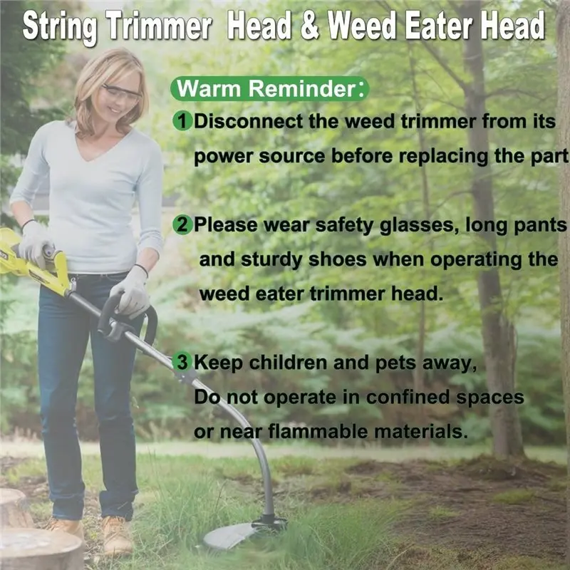 B23B 1 Pack DWO1DT995 Weed Eater String Trimmer Head For 20V-60V Cordless Trimmer, Fit DCST972/DCST922/DCST925