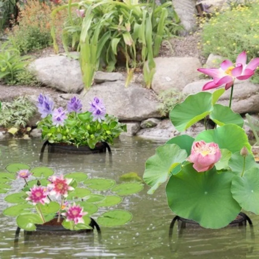 

PVC Mesh Pond Planting Bags Breathable with Handles Planting Grow Bag Avoid Soil Loss Tear-resistant Lotus Planter Pool Garden