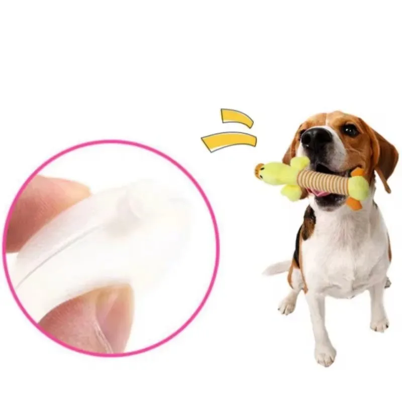 

2025 Cute Pet Dog Cat Plush Squeak Sound Dog Toys Funny Fleece Durability Chew Molar Toy Fit for All Pets Elephant Duck Pig