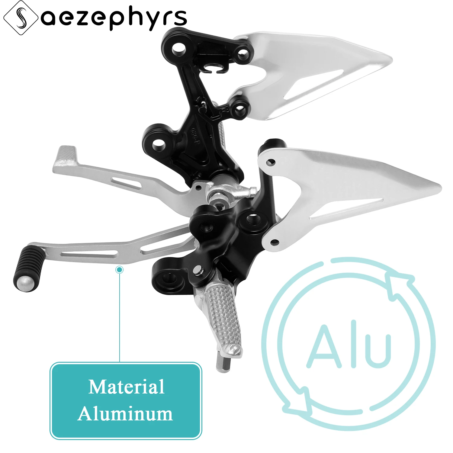 Motorcycle Front Driver Foot pegs Bracket Kit gear shift lever/brake pedal For Kawasaki Ninja 400 2018-2024 Z400 NINJA 500 Z500 - Image 2