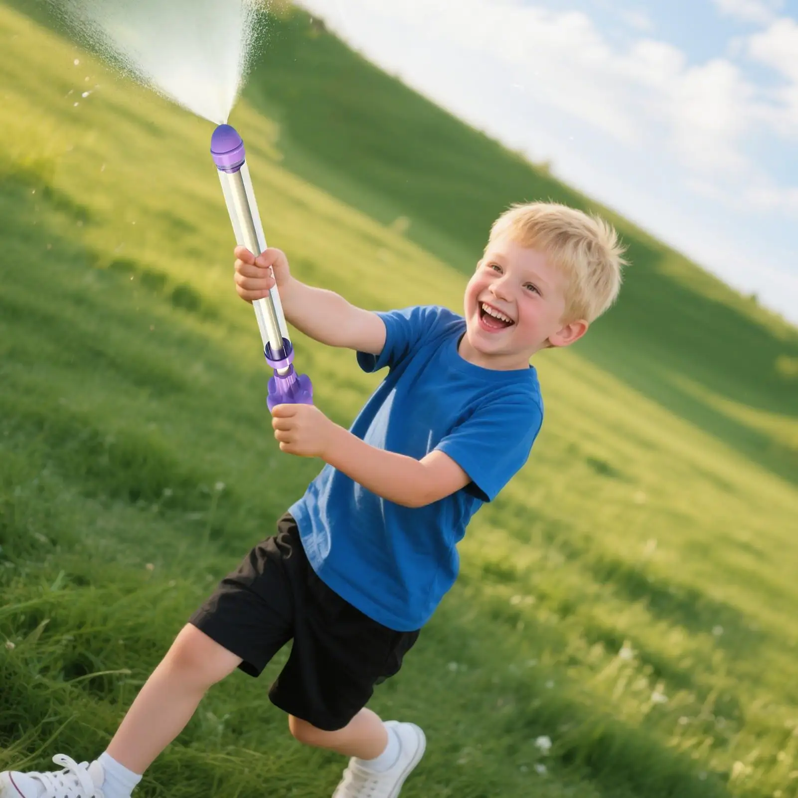ABS Water Soaker Rainbow LED High-Pressure Pull-Out Beach Game Kids Water Toys For Outdoor Backyard Beach Spray Water Toys