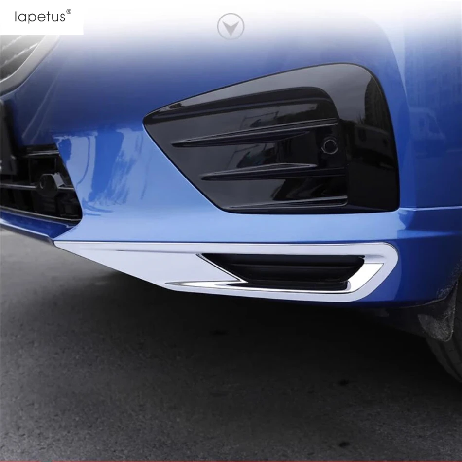 Car Front Bumper Fog Lights Lamps Frame Cover Trim ABS Chrome Exterior Decoration Protect Accessories For VOLVO XC60 2018 - 2021