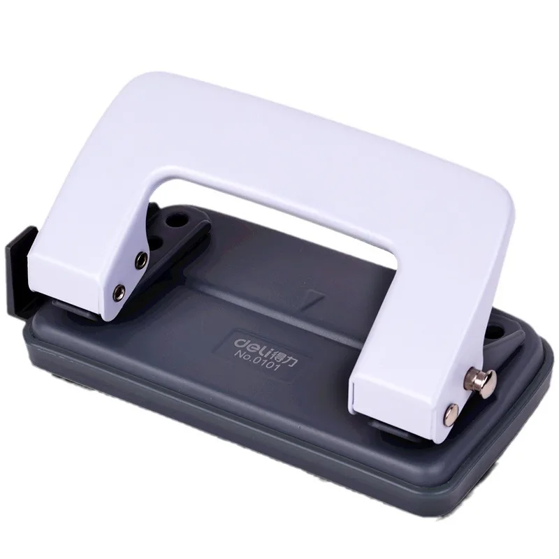 Deli Metal Paper Punch Double Hole Punch 80mm Hole Distance - Accurate Punching High Quality School Office Stationery Stationery