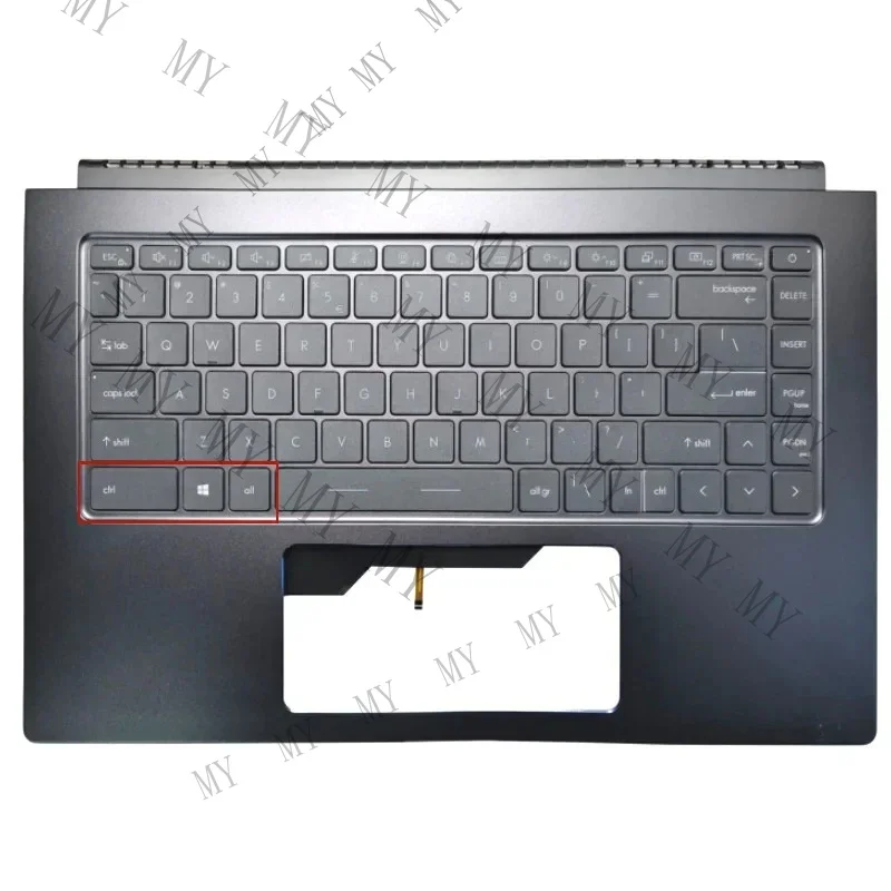 TT  For MSI Prestige 15 A10SC MS-16S3 MS-16S6 Palmrest Case US Keyboard Backlit