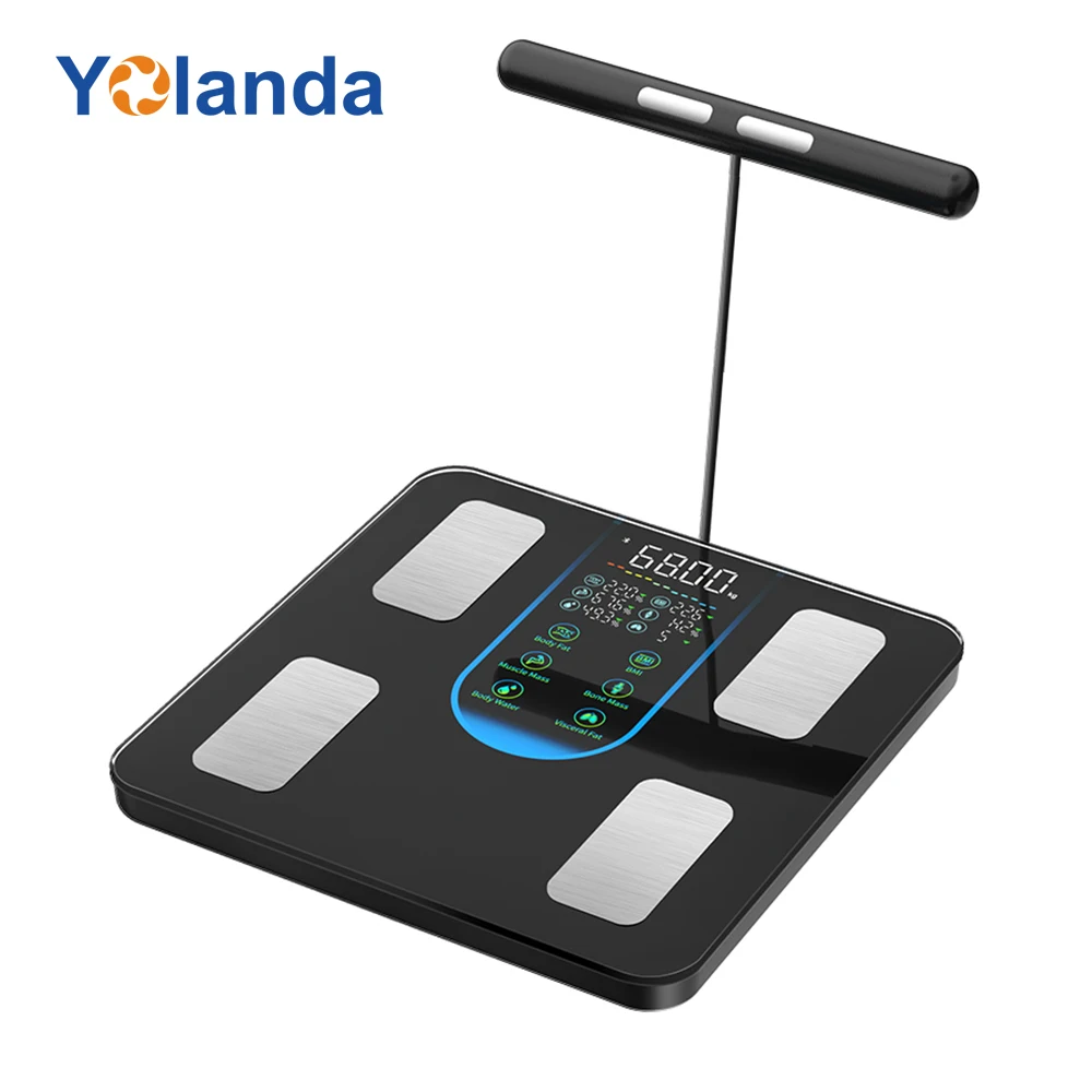 2025 Smart Home Digital Body Fat Scale Battery Powered Weight Measuring 8 Electrode Body Composition Scale