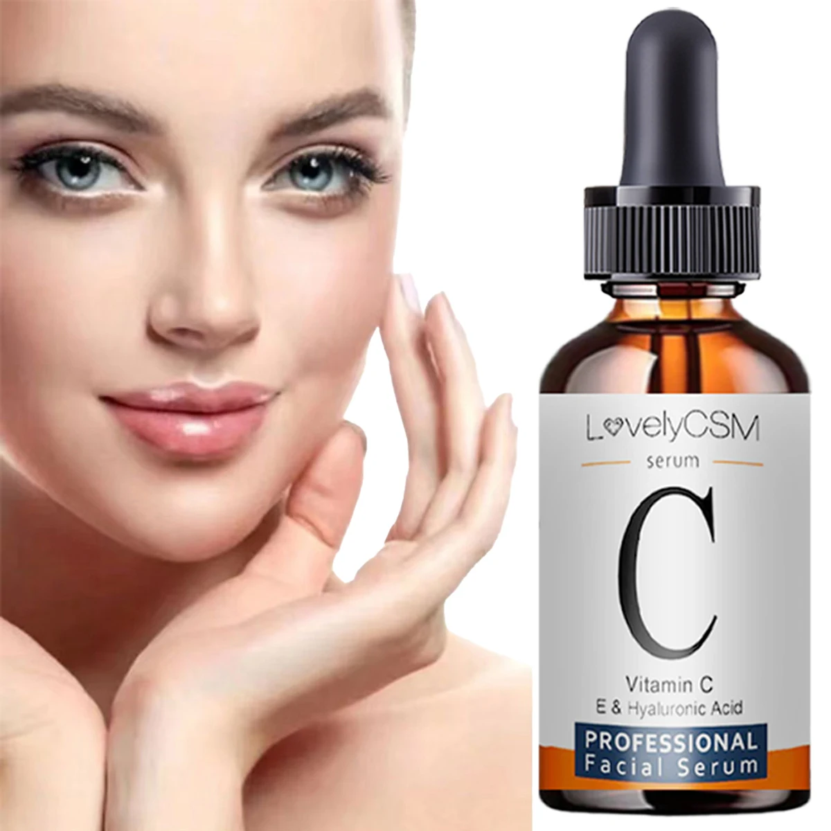 Vitamin C Vitamin E&hyaluronic Acid Professional Facial Essence Shrinks Pores, Reduces Fine Lines, Nourishes Skin