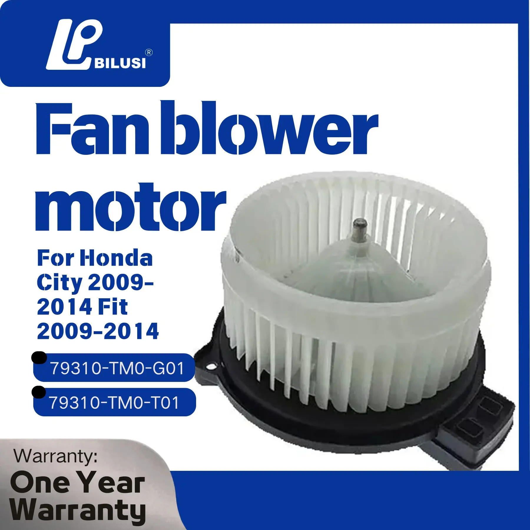 

Вентилятор отопителя BILUSI для салона Honda City 2009-2014, Fit 2009-2014, OEM # 79310-TM0-G01 79310-TM0-T01