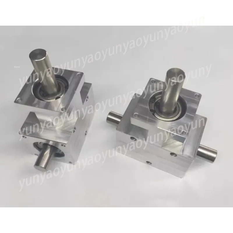 

Angle Gear 1:1 Helical Bevel Gear Shaft 12mm Codirectional Double Output Shaft 90 Degree Differential Gearbox