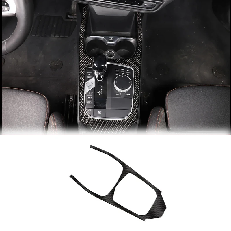 For BMW 1 Series 2 Series F40 F44 2020-2023 Soft Carbon Fiber Car Center Control Panel Frame Decoration Sticker Car Accessories