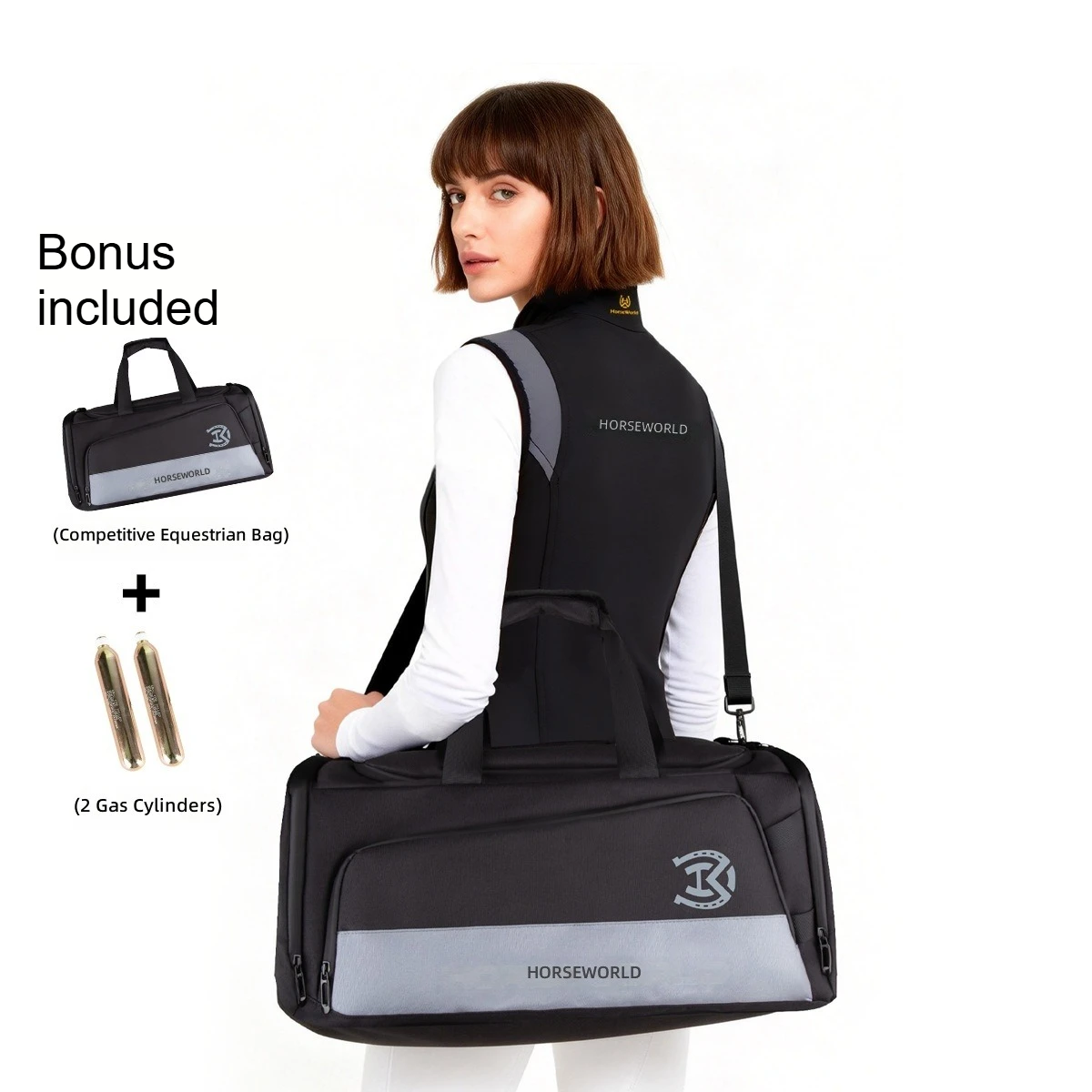 

Equestrian Inflatable Armor Air Cylinder Riding Safety Vest - New 3rd Generation