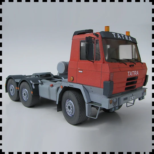 

Масштаб 1:32, тяжелый грузовик Tatra T815 6x6 NTH, набор бумажных моделей «сделай сам», игрушки-пазлы, сделай сам, ручная работа