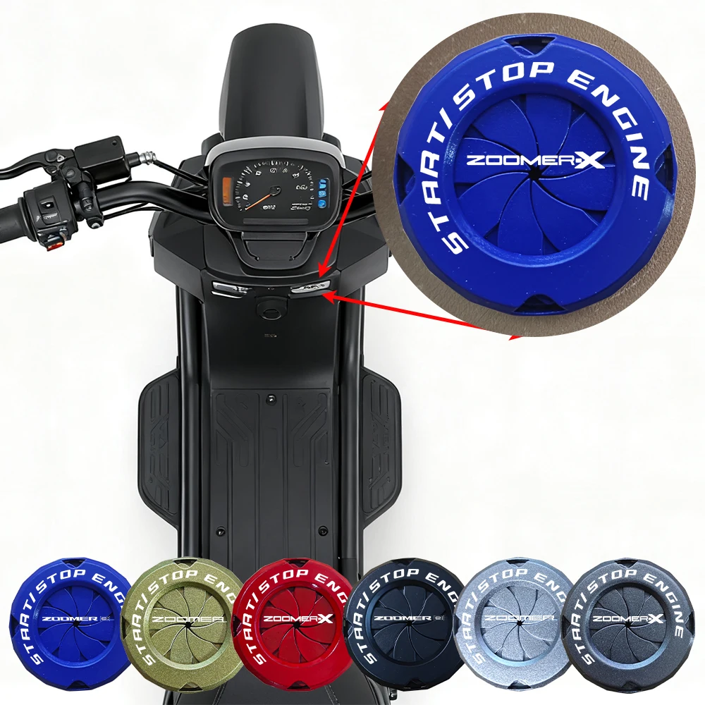 

Мотоциклетный металлический ключ, кнопка запуска, защитная крышка, стартовое кольцо для Honda Zoomer e: Zoomer-X Zoomer X