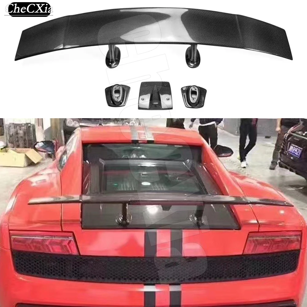 For Lamborghini Gallardo LP550/LP560/LP570 2007-2014 Real Carbon Fiber Rear Trunk Lip Spoiler FRP / Forged Carbon Rear Spoiler