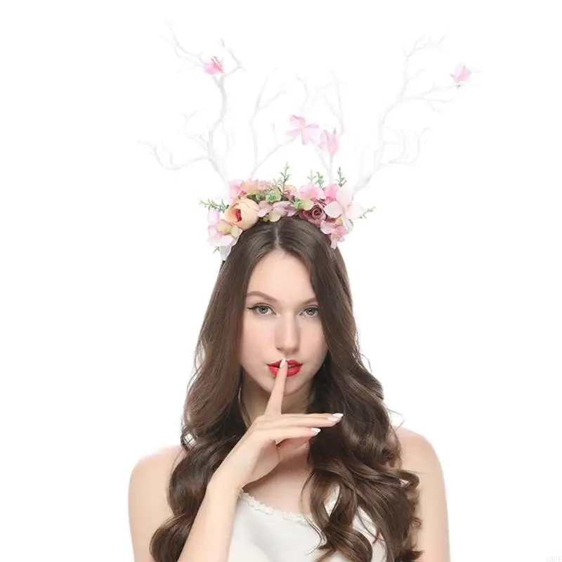 10Pcs Lovely Flower and Horn Themed Head Accessory for Adult Women and Children 