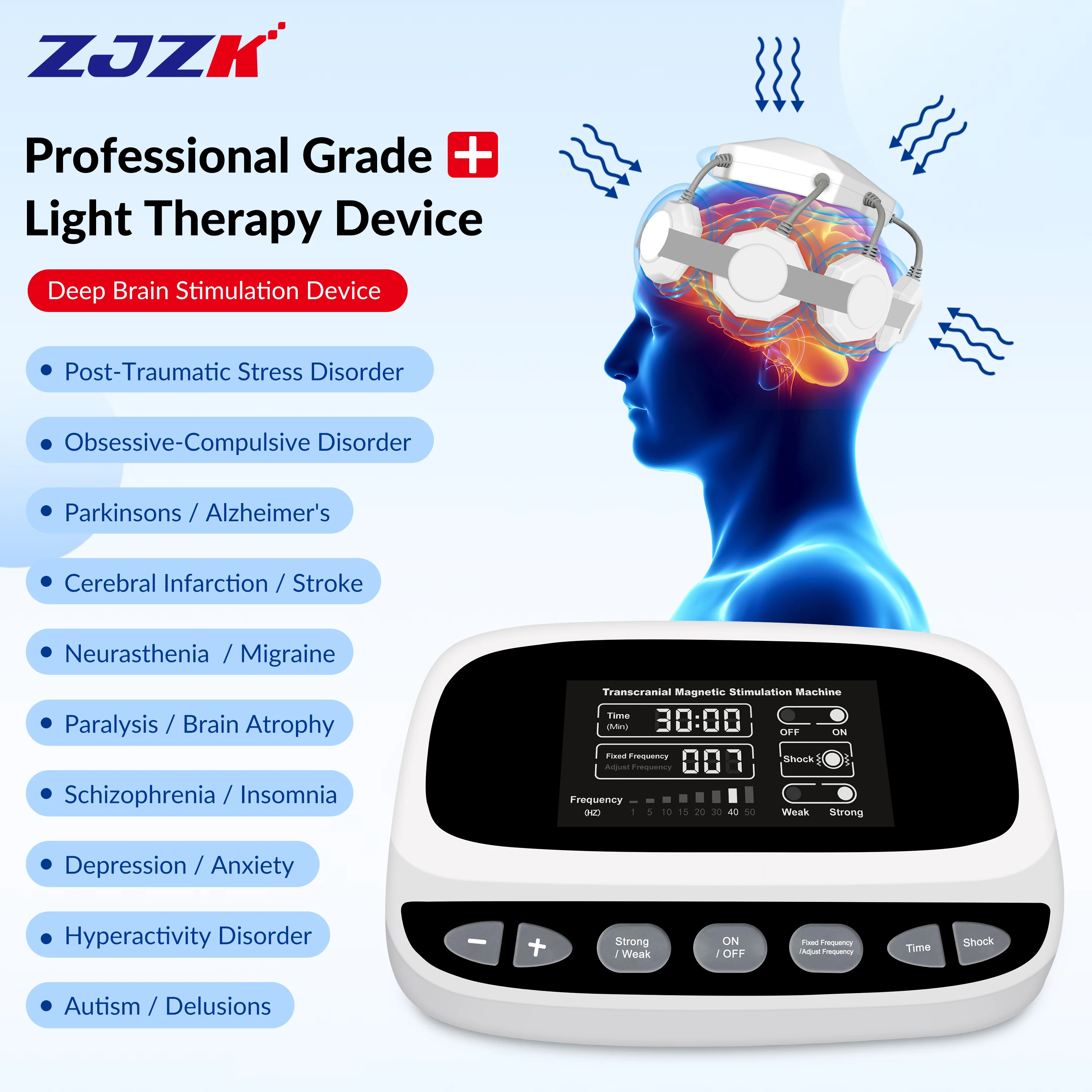 ZJZK Transcranial Magnetic Stimulation And Anxiety Tms Magnet Restoration Psychiatry Epilepsy Disorders of Consciousness