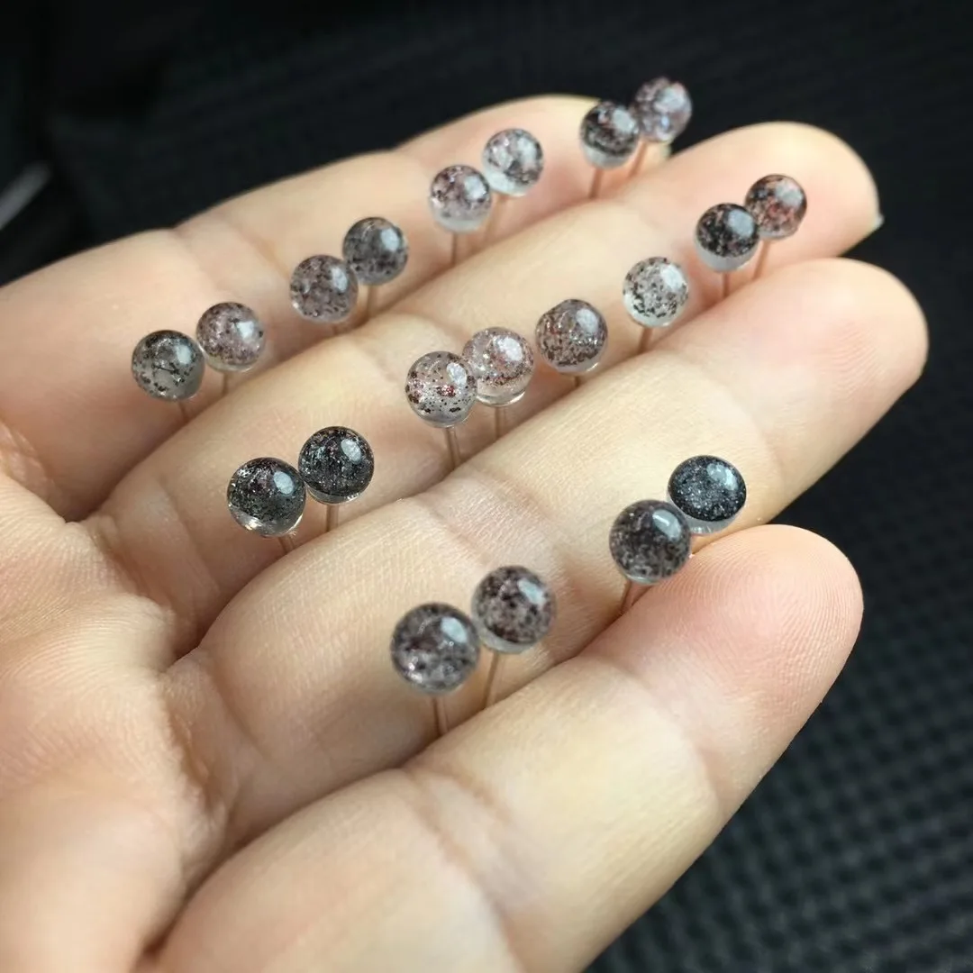 

Серьги-гвоздики женские из серебра 925 пробы с натуральным камнем