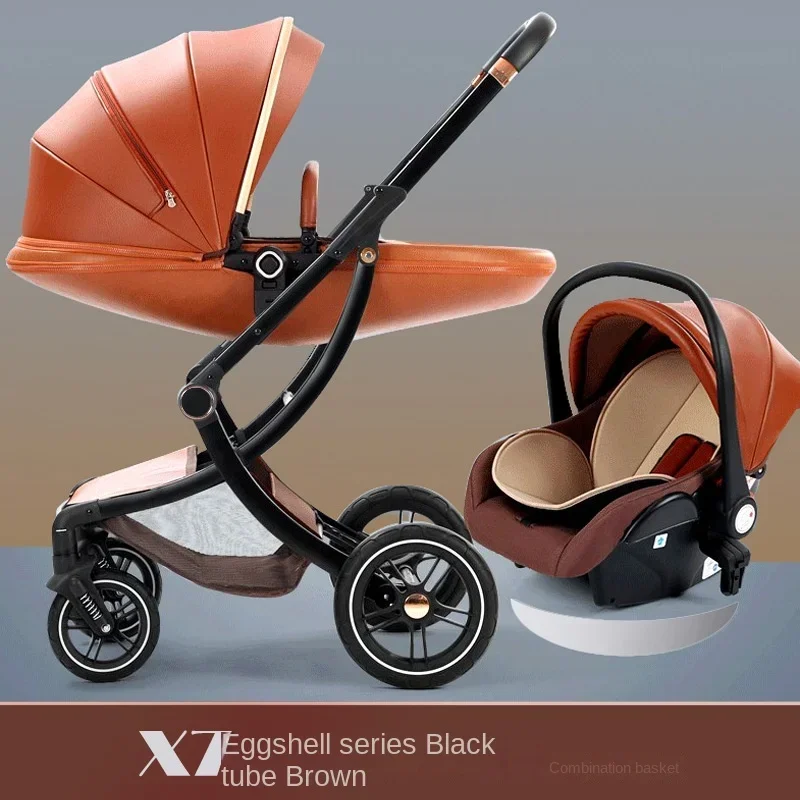 Baby Stroller Newborn Multifunctional Travel Stroller High Landscape Two-way Seat Lightweight Folding Four-wheeled Stroller