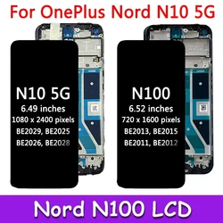 100% Tested For OnePlus Nord N10 5G BE2029 LCD Display Screen Touch Panel Digitizer Replacement For Oneplus Nord N100 BE2013 LCD