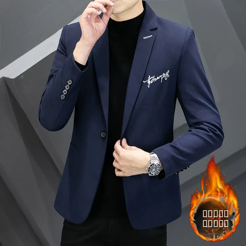 

Утепленная хлопковая повседневная мужская куртка для осени и зимы, новая теплая верхняя одежда в городском стиле, молодежная, из полиэфирного волокна