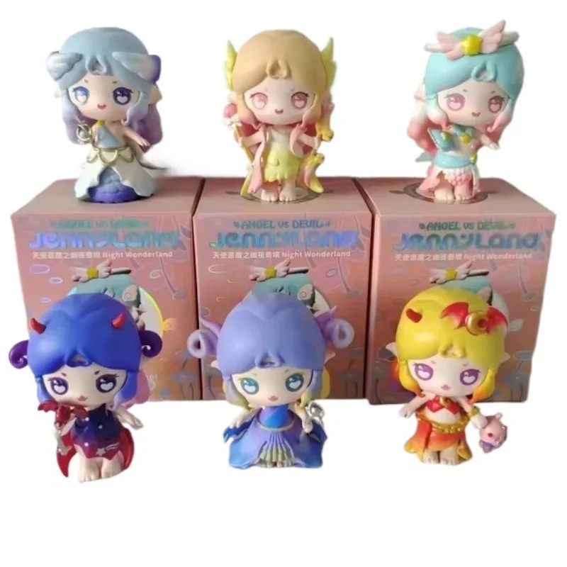 Authentic Angel Devil Jing Spirit Light Realm Night Wonderland Fashion Doll Cute Handmade Blind Box Girl Toy Christmas Gift