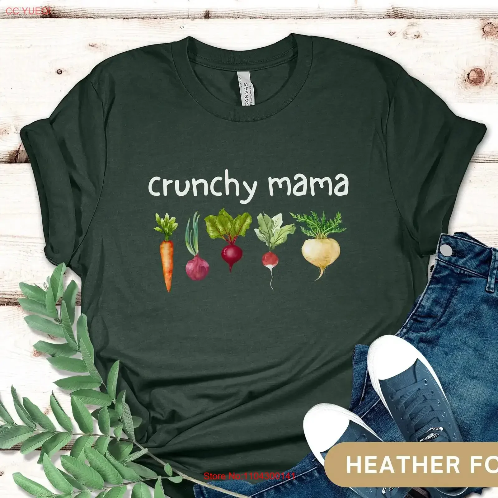 Crunchy MAHA Mom T Shirt Rural Make America Healthy Again Funny Vegetable Garden Farm Wife Mothers Day Homestead for vintage