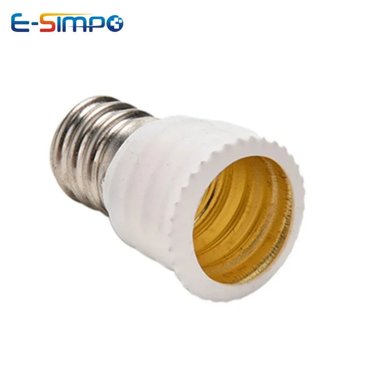 6pcs E12 To E14 LED Chandelier Lamp Socket Converter, US to EU Candle Candelabra LED CFL Bulb Base Holder Adapter