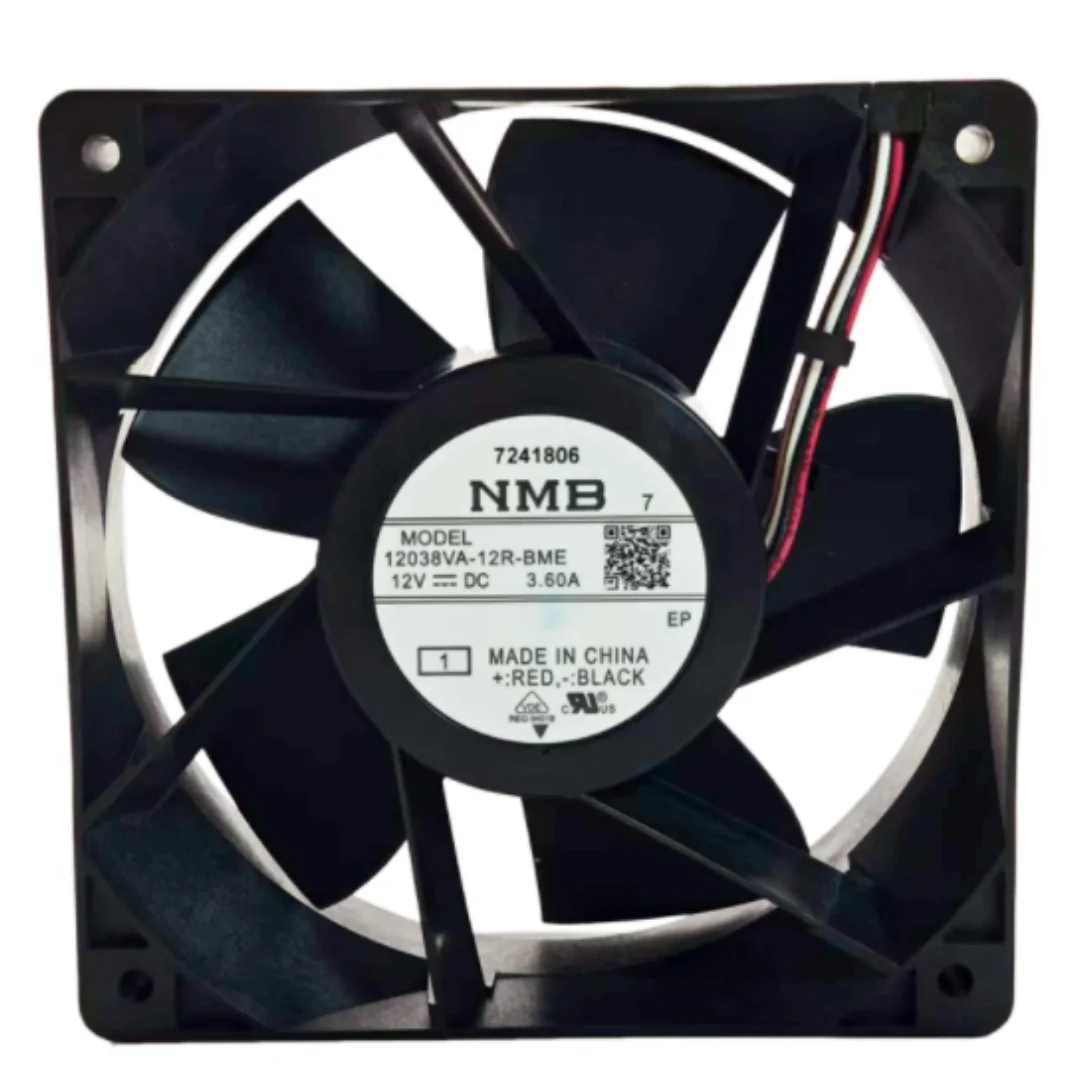 NMB 12038VA-12R-BME DC 12 V 3,60 A 120 x 120 x 38 mm 4-Draht-Server-Lüfter