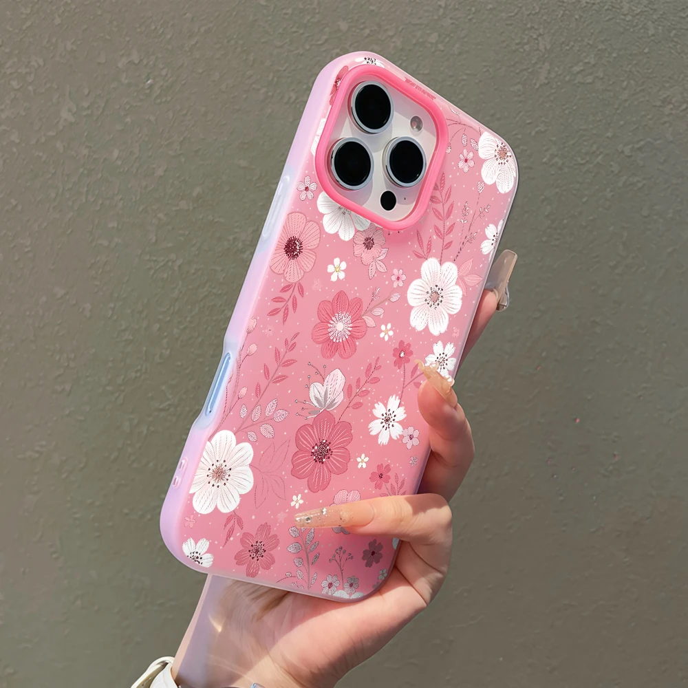 ディスティピンクワイルドフラワースターメンキュートゼリーシェ - Phone Cases Wildflower のレビューと価格