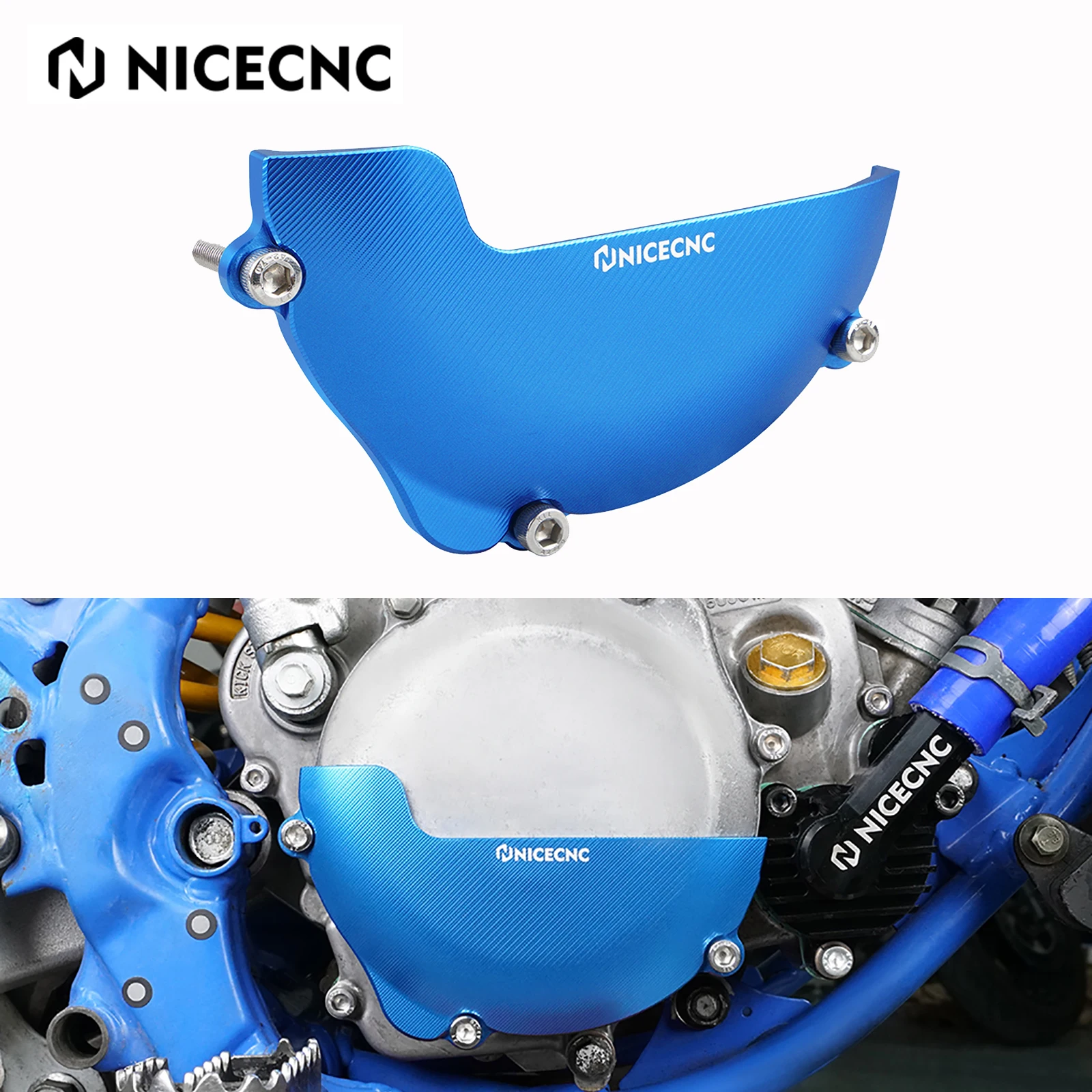 

Aluminum Clutch Cover Protector Guard For Yamaha YZ85 YZ 85 2002-2023 2022 2021 2020 2019 2018 NICECNC Motorcycle Accessories