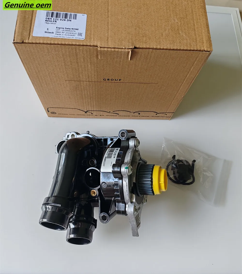 Conjunto de termostato de bomba de água oem genuíno 1.8t 2.0t, para vw golf jetta gti passat tiguan audi a3 a4 a5 q3 q5 tt 1.8l 2.0l 08-18