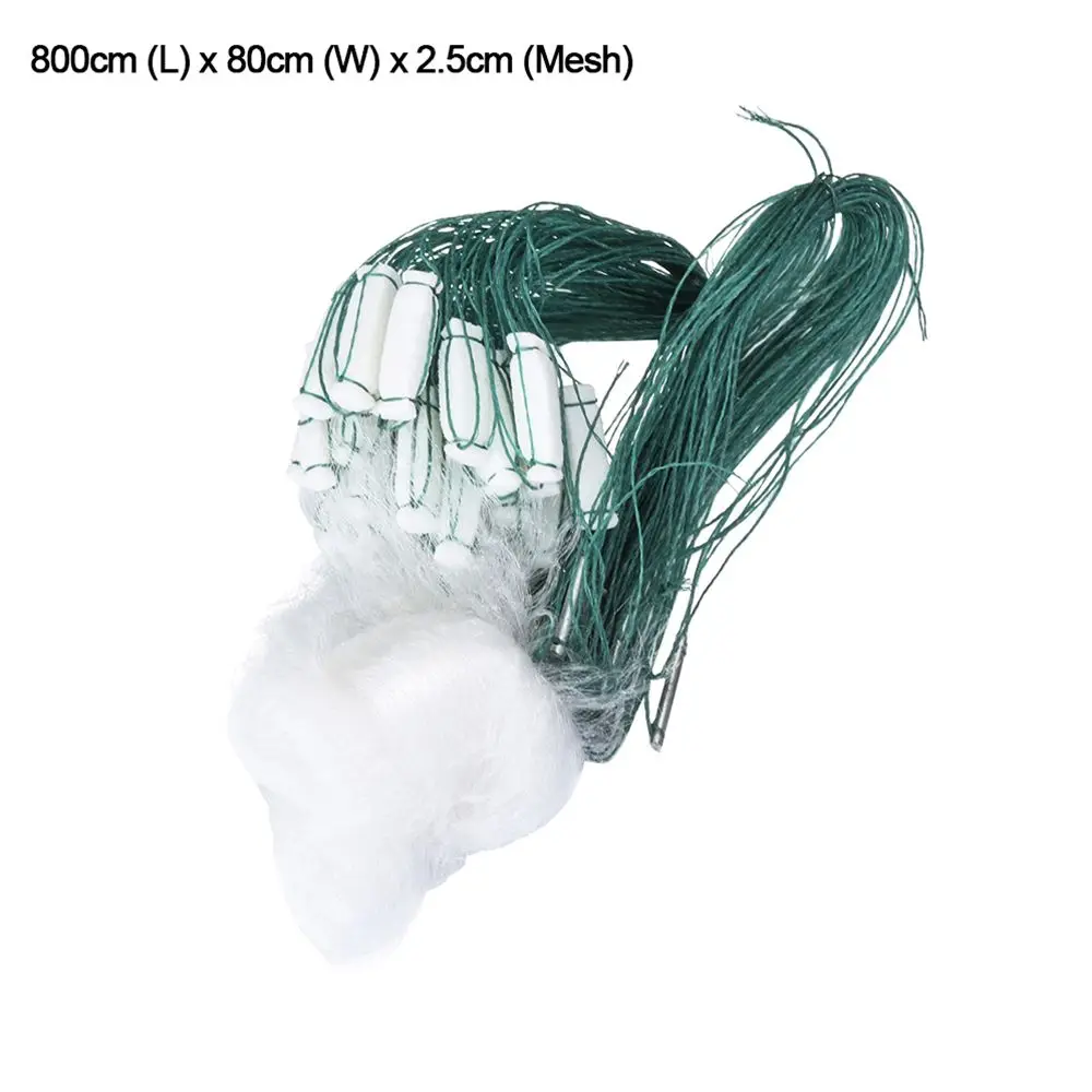 High Quality Nylon Durable Material for Hand Casting Fish Trap Fish Gillnet Monofilament Fishing Net Single Layer