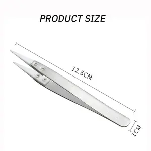 Anti-Static Isolation Ceramic Tweezers for Electrician, High Temperature Resistant, Element Clip, Corrosion Resistant, 2PCs 10 Main Electrician Sales - №8