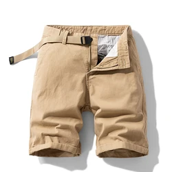 Short cargo décontracté polyvalent pour hommes, pantalon de plage droit pour jeunes, pantalon moyen, marque de mode, nouveau, été, 2024