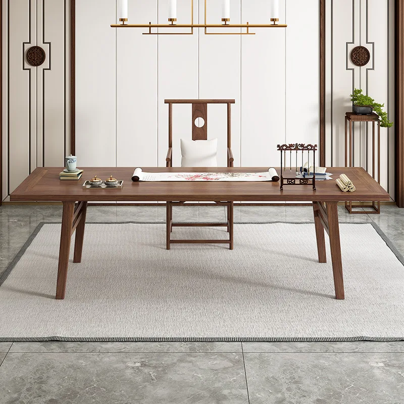 Song-style aesthetics Elm calligraphy table Painting case Sinology table New Chinese-style household Zen brush writing desk