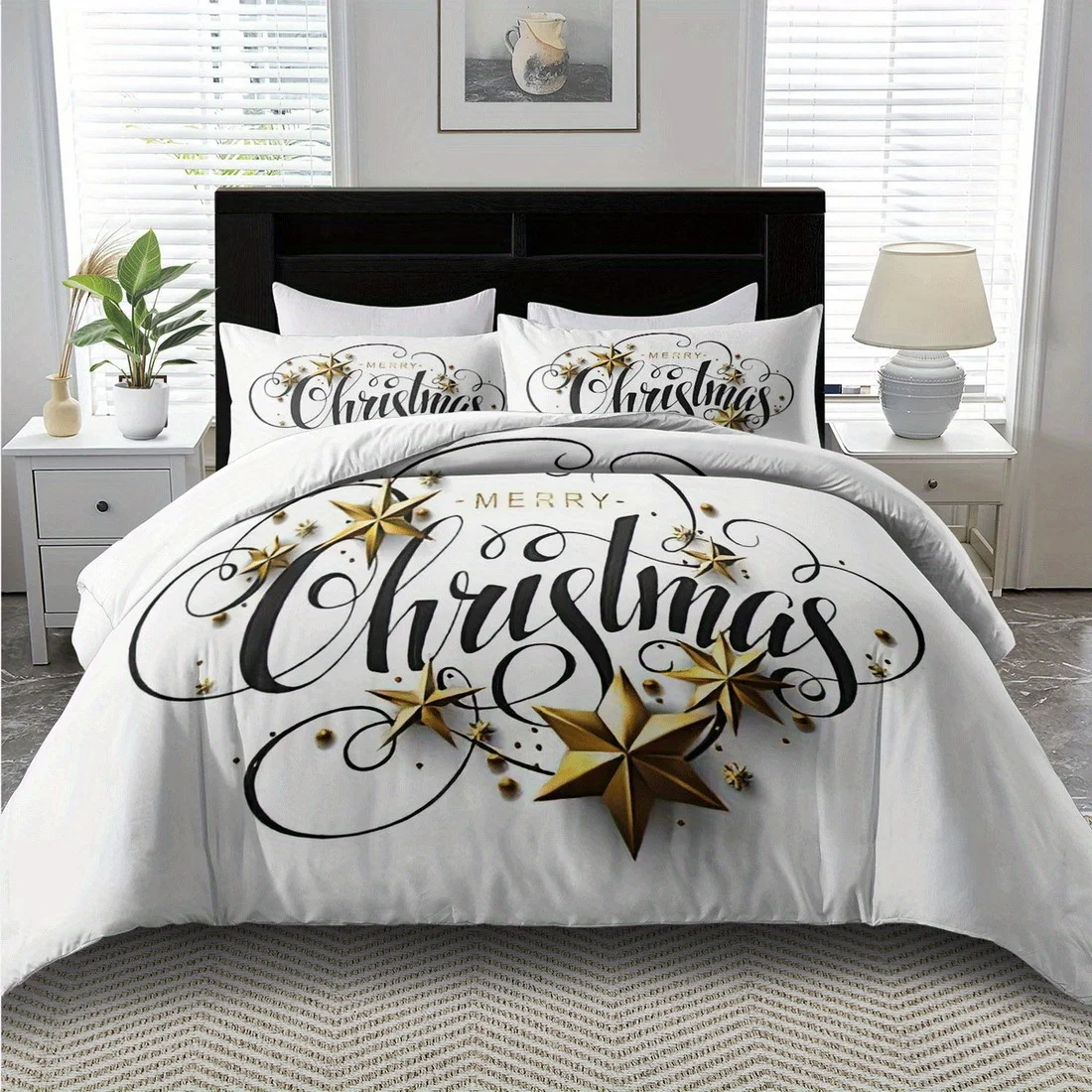 

Christmas Theme Duvet Cover Set - 2/3pcs, Soft Comfortable Breathable, Christmas Holiday Printed Bedding Set, Christmas Gift