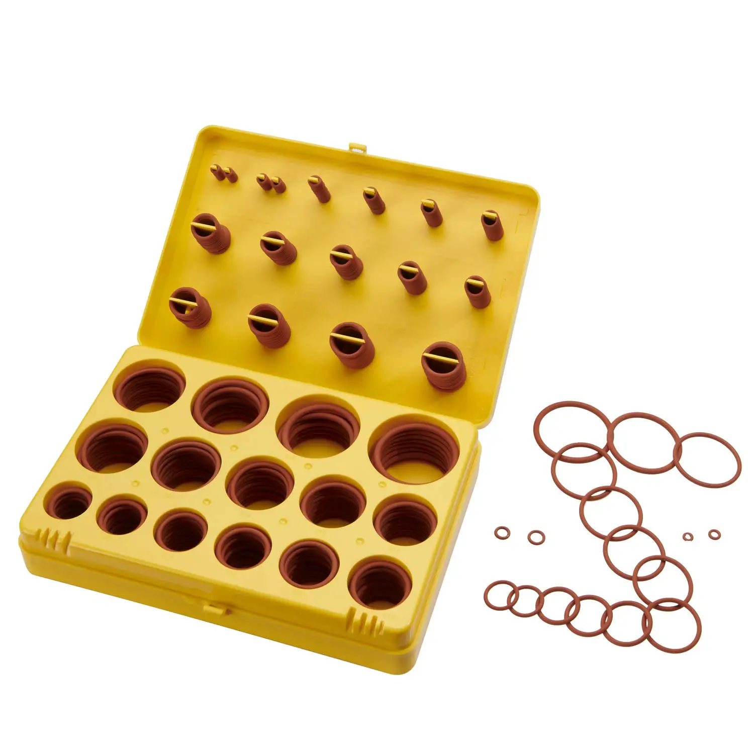 386 Pieces FKM O Ring Kit,Fluorocarbon 75A, 30 Metric Sizes,Chemical Resistant and Oil Resistance O-Rings Kit