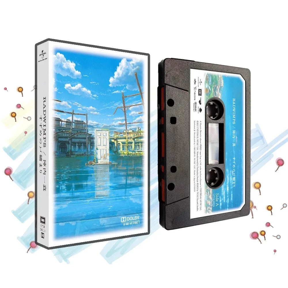 

New Anime Makoto Shinkai RADWIMPS Music Tape Greatest Hits OST Album Cassettes Cosplay Walkman Car Party Soundtracks Box Gift